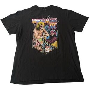 WWF WWE Wrestlemania VI Size 2XL Black Tee (Retail Price $18)